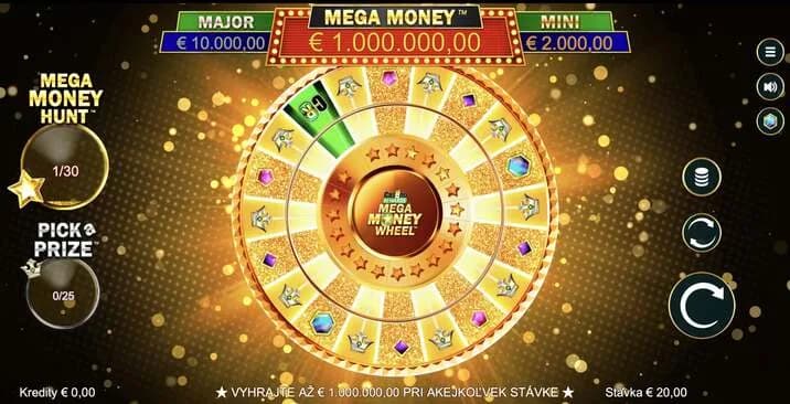 Casino Rewards koleso šťastia – Mega Money Wheel